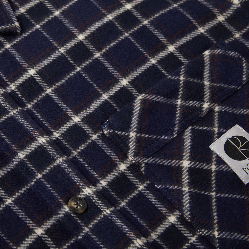 Polar Skate Co Flannel Shirt - Rich Navy