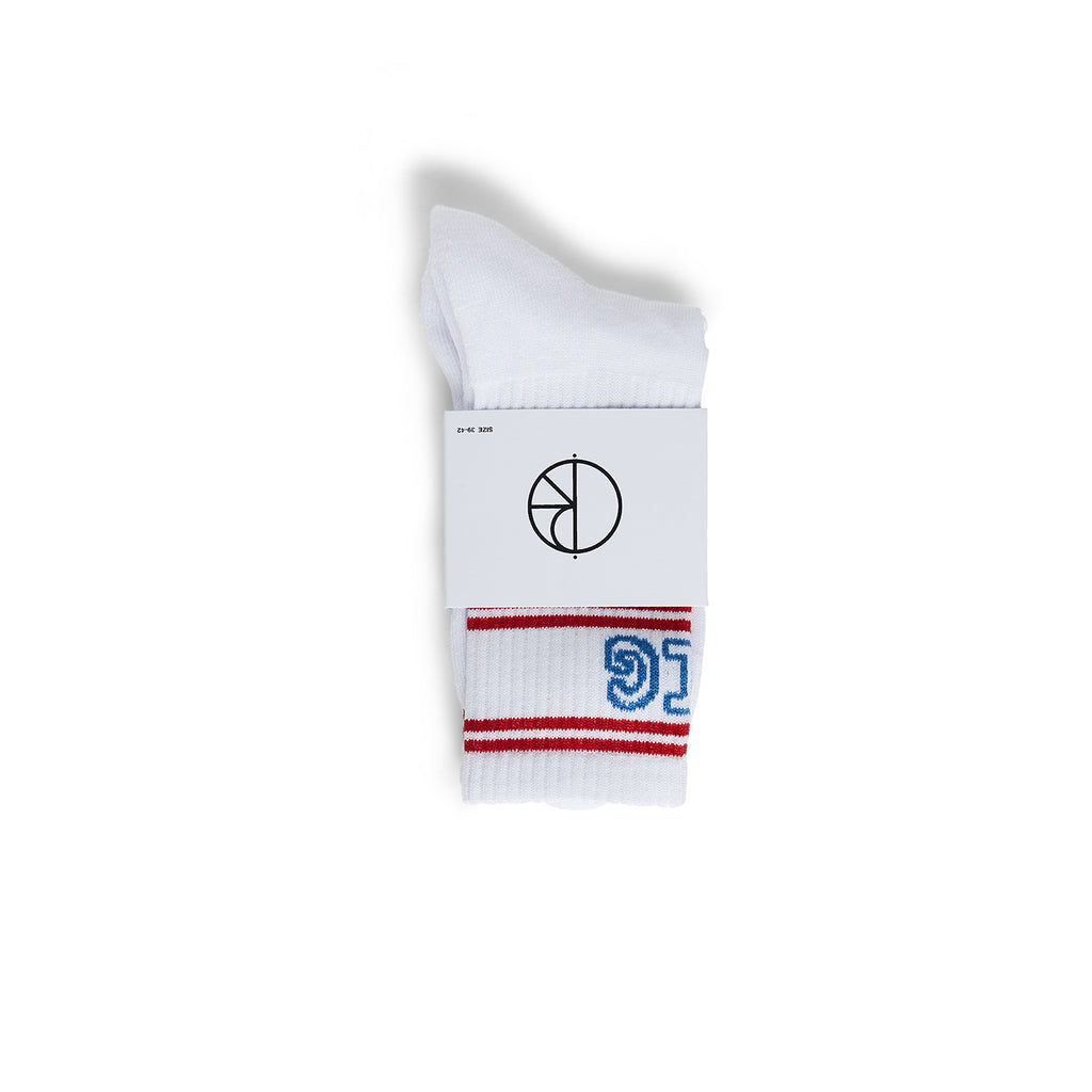 Polar Skate Co Big Boy Socks - White / Blue / Red - pack