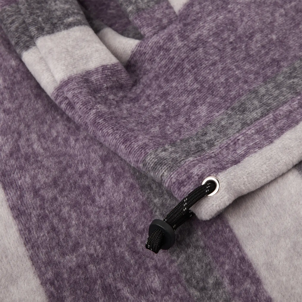 Multistripe Fleece Pullover in Light Purple by Polar Skate Co