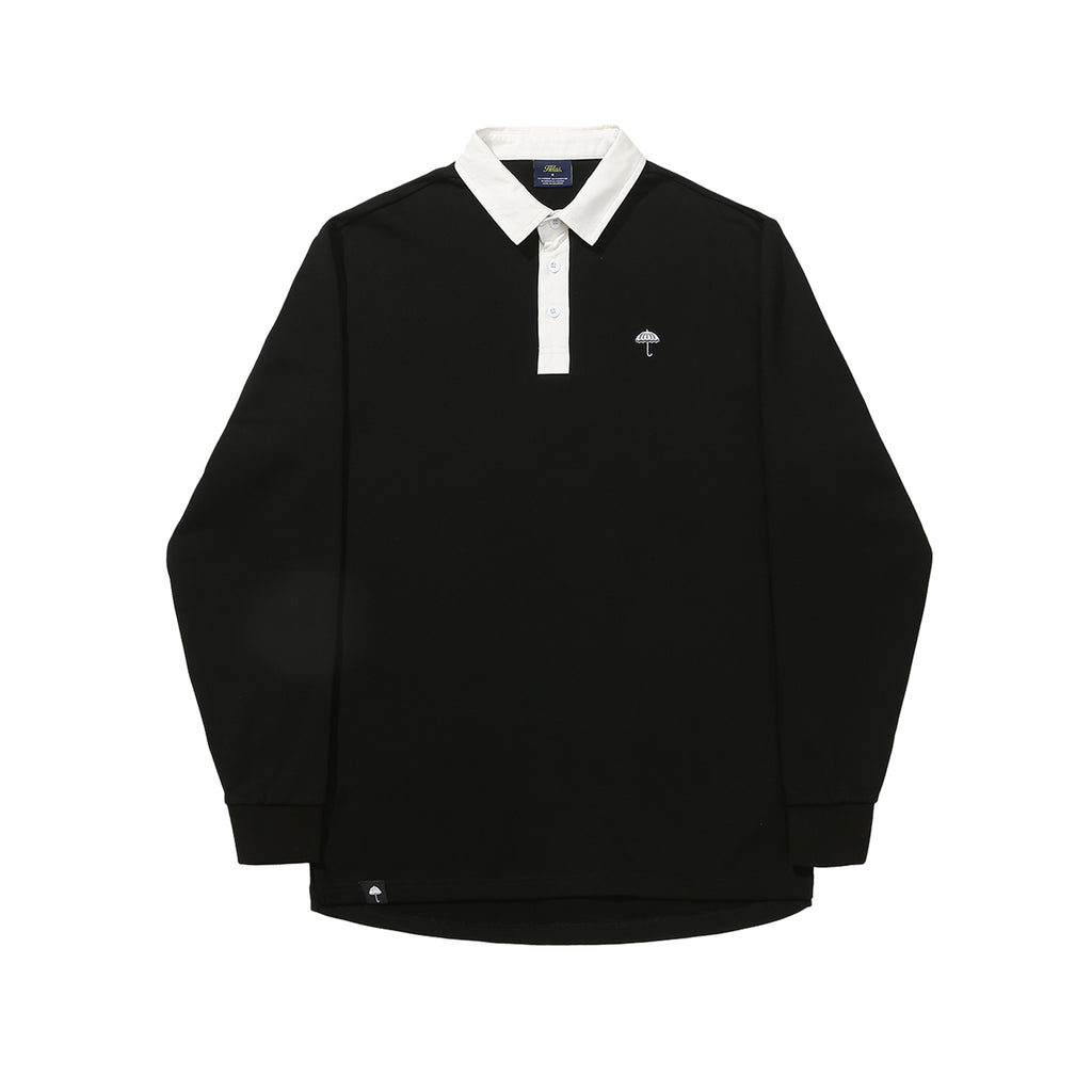 Helas Rugby L/S Polo - Black