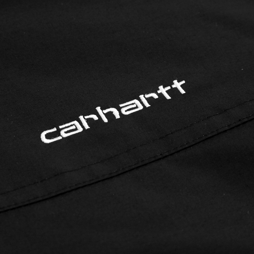 Carhartt Hooded Sail Jacket in Black / White - Logo